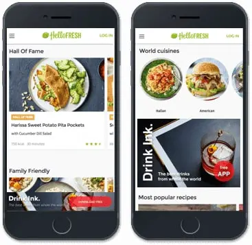 Ejemplo de anuncios de App Ads para aplicaciones móviles